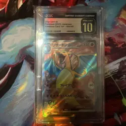 CGC 10 Pristine Charizard ex 185/165 SR Scarlet & Violet 151 sv2a Pokemon Card - Image 1