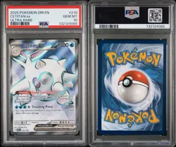 2025 POKEMON DRI EN-DESTINED RIVALS ULTRA RARE #210 CETITAN EX PSA 10💧 - Image 3