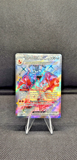 Pokemon TCG Charizard EX SVP 074 Scarlet & Violet Black Star Promo Full Art NM - Image 1