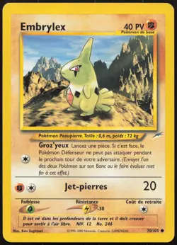 Carte Pokemon Embrylex 70/105 Neo Destiny Francais - Image 1