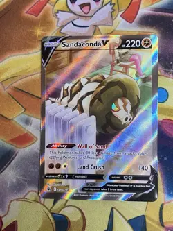 Pokemon TCG Sandaconda V Fusion Strike 252/264 Holo Full Art Ultra Rare - NM - Image 1