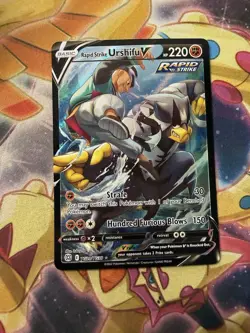 Pokemon TCG Rapid Strike Urshifu V Holo Ultra Rare Brilliant Stars TG20/TG30 NM - Image 1
