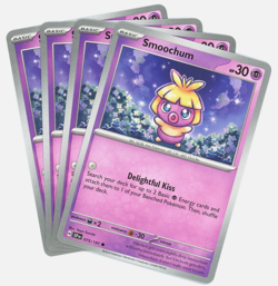4x Smoochum 075/191 Surging Sparks Pokemon TCG Common Playset - Image 1