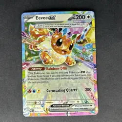 Pokemon Eevee ex Scarlet & Violet Prismatic Evolutions Double Rare #075/131 - Image 1
