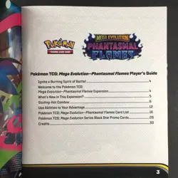 Pokemon TCG Phantasmal Flames Player's Guide Elite Trainer Box ETB Booklet - Image 2