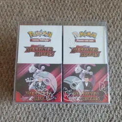 2x Pokemon TCG Destined Rivals Half Booster Box Factory Sealed 18 x Booster Pack - Image 1