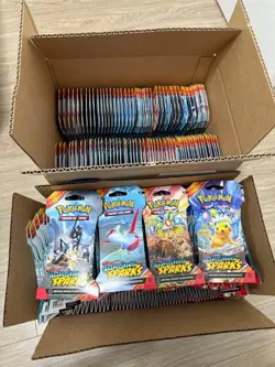 50 x Pokemon TCG ⚡ Surging Sparks Sleeved Blister Booster Pack ⚡FACTORY SEALED - Image 1