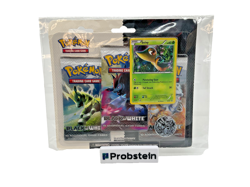 Pokemon Black White Base 3-Pack Blister Booster Factory Sealed Rare Snivy - Image 1