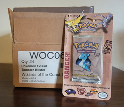 Pokemon Fossil RARE Blister Booster Pack WOTC Factory Sealed Mint Lapras Artwork - Image 1