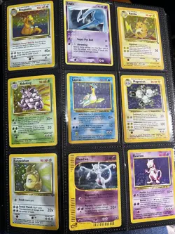 Pokemon Vintage Binder Over 90 Holos !! See Photos And Read Description - Image 1