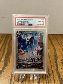 2022 Pokemon SWSH Full Art Lumineon V Alt Art Brilliant Stars 156/172 PSA 10 - Image 1