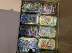 Pokemon LOT OF 8 Prismatic Evolutions Mini Tin NEW Factory Sealed X8 - Image 1