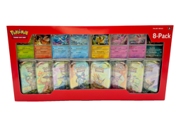 Pokemon TCG Prismatic Evolutions Costco 8-Pack Mini Tin Box SEALED - Image 2