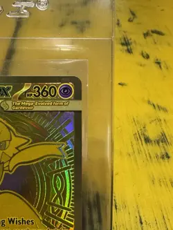 Pokemon Mega Gardevoir EX 187/132 Me01: Mega Evolution Holo Gold NM Pack Fresh - Image 3