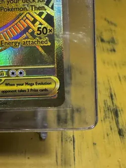Pokemon Mega Gardevoir EX 187/132 Me01: Mega Evolution Holo Gold NM Pack Fresh - Image 4