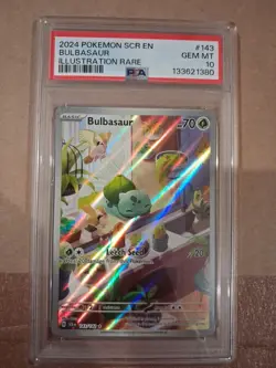 Pokemon TCG Bulbasaur 143/142 Stellar Crown Illustration Rare Card - PSA 10 - Image 2
