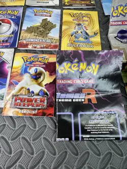 Lot of 15 Pokemon Trading Card Game TCG Rule Books Card Lists And Playmats - Image 5