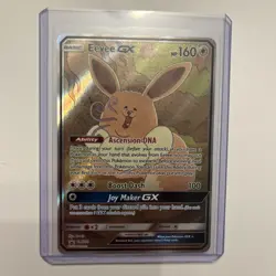 NM/M!!Pokemon Eevee GX TCG Full Art Promo Black Star Ultra Rare Holo Card SM233 - Image 1