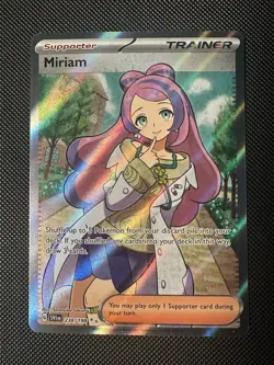 Pokemon TCG Miriam Scarlet & Violet Base Set Ultra Rare Full Art 238/198 NM - Image 1