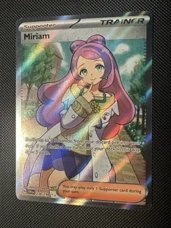 Pokemon TCG Miriam Scarlet & Violet Base Set Ultra Rare Full Art 238/198 NM - Image 2
