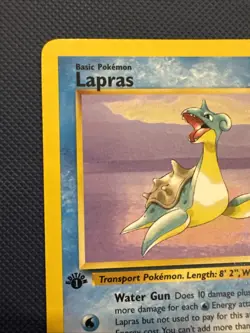 1999 1st Edition Lapras LP Non-Holo Rare Fossil 25/62 Vintage Pokemon TCG WOTC - Image 5