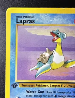 1st Edition Fossil Lapras 25/62 Non-Holo - Pokemon TCG - MP - Image 2