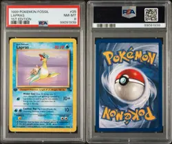 PSA 8 NM-MT 1999 Pokemon Fossil 1st Edition Lapras 25/62 WotC Vintage Non-holo - Image 3