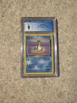 Pokemon 1st Edition Fossil Lapras Non Holo Rare 25/62 CGC 9 1999 - Image 1