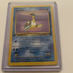 1999 1st Edition Lapras NM Non-Holo Rare Fossil 25/62 Vintage Pokemon TCG WOTC - Image 1