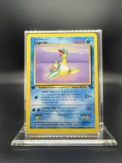 Pokemon Lapras 1st Edition 25/62 Fossil Rare Non Holo - MOD PLAY - Image 1