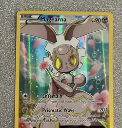 2017 Pokemon TCG Magearna XY186 NM Full Art Holo Black Star Promo XY Promo - Image 2