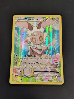 2017 Pokemon TCG Magearna XY186 NM Full Art Holo Black Star Promo XY Promo - Image 1