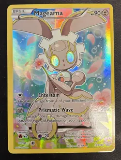 2017 Pokemon TCG Magearna XY186 NM Full Art Holo Black Star Promo XY Promo - Image 1