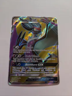 Pokemon TCG Noivern GX Full Art Holo Card Burning Shadows 141/147 - Image 1
