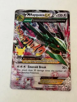 Pokemon TCG M Rayquaza EX Celebrations Classic Collection Holo Ultra Card 76/108 - Image 3