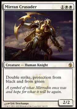 MTG - Mirran Crusader - Mirrodin Besieged - Light Play - Normal - Image 1