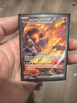 Pokemon TCG Team Rockets Moltres EX Destined Rivals Card 229/182 SIR Stamped - Image 1