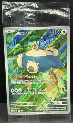 SNORLAX POKEMON 151 POKEMON CENTER ETB EXCLUSIVE STAMPED PROMO SV051 SEALED (C) - Image 1