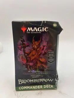 Magic the Gathering Squirreled Away Bloomburrow Commander Deck Box Damaged - Image 1