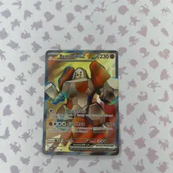 Pokemon TCG Regirock EX Full Art Ultra Rare Holo Card 214/182 Destined Rivals - Image 1