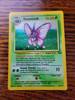 PL* Pokemon Jungle Venomoth 13/64 Holo Rare WOTC - Image 1