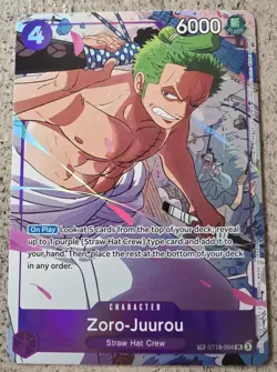 One Piece Zoro Juurou Alt Art SR TR Emperors In The New World Op-09 English - Image 2