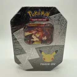 Pokemon TCG 25th Anniversary Celebrations Tin Pack ~ Lance's Charizard V Sealed - Image 1