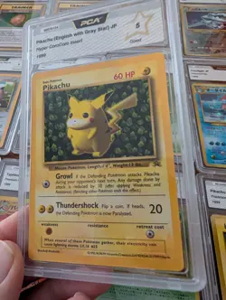 Pokemon 1999 Japanese CoroCoro 🔥 Glossy Grey Star Promo Ivy Pikachu #025 - Image 1