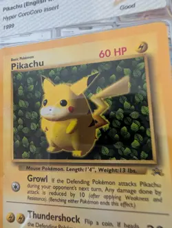 Pokemon 1999 Japanese CoroCoro 🔥 Glossy Grey Star Promo Ivy Pikachu #025 - Image 2