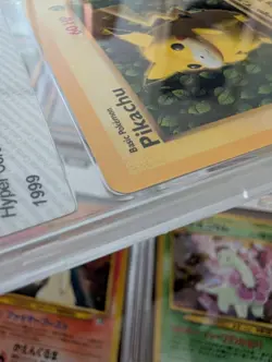 Pokemon 1999 Japanese CoroCoro 🔥 Glossy Grey Star Promo Ivy Pikachu #025 - Image 4