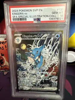 Pokemon Kingdra ex SFA Special Illustration Coll. Promo SVP EN 131 PSA 10 - Image 2