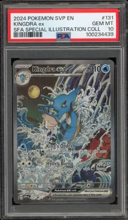 Pokemon Kingdra ex SFA Special Illustration Coll. Promo SVP EN 131 PSA 10 - Image 1