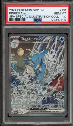 Pokemon Kingdra ex SFA Special Illustration Coll. Promo SVP EN 131 PSA 10 - Image 1