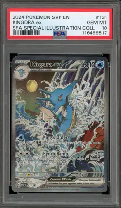 Pokemon Kingdra ex SFA Special Illustration Coll. Promo SVP EN 131 PSA 10 - Image 1